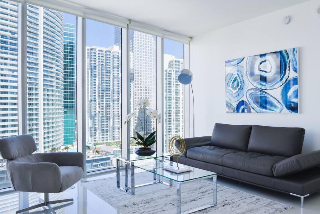 Wonderful 2 Bedroom Apt With Ocean Views At Icon Brickell Miami Exterior foto
