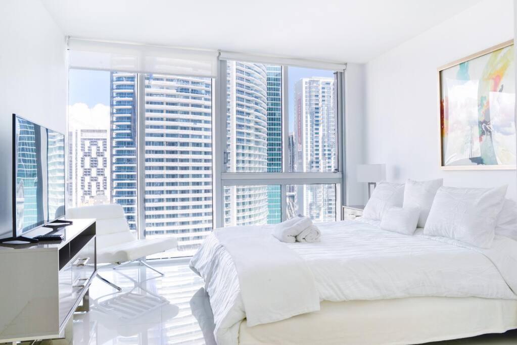 Wonderful 2 Bedroom Apt With Ocean Views At Icon Brickell Miami Exterior foto